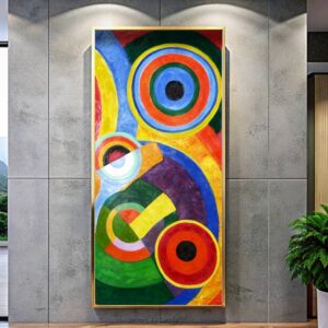 Rhythm (Right Panel) by Robert Delaunay Paint by Number – Large Abstract Artwork
