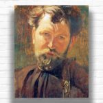 Self-Portrait by Alphonse Mucha Paint by Numbers - Famous Artist Portrait
