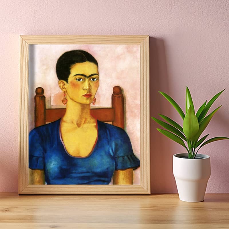 Self Portrait by Frida Kahlo Paint by Number - Famous Mexican Artist
