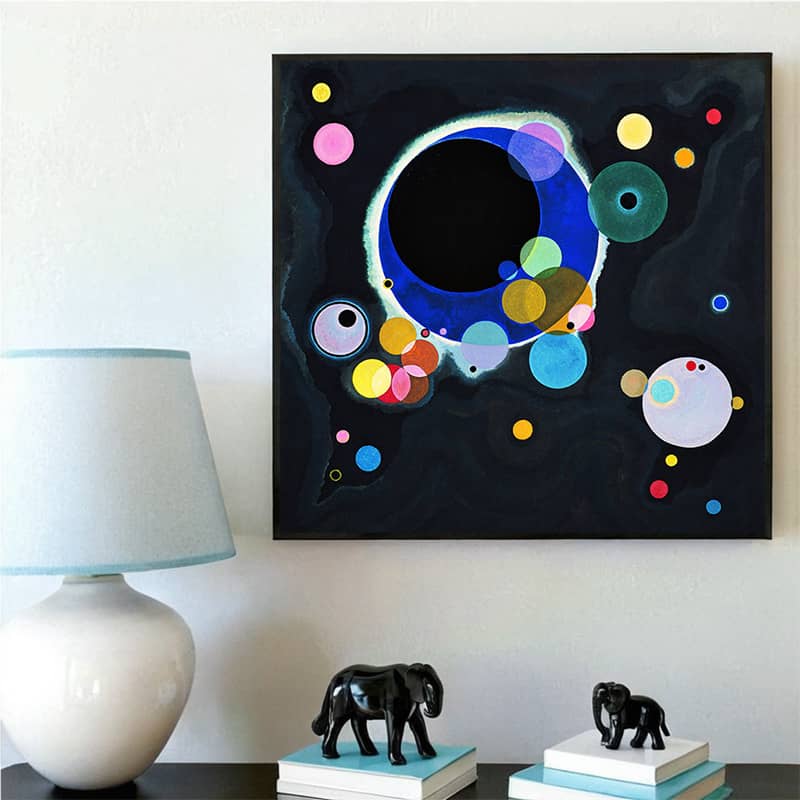 Several Circles by Wassily Kandinsky – Paint by Numbers