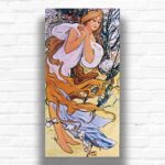 Spring by Alphonse Mucha 1897 Paint by Numbers – Famous Art on Extra Large Canvas
