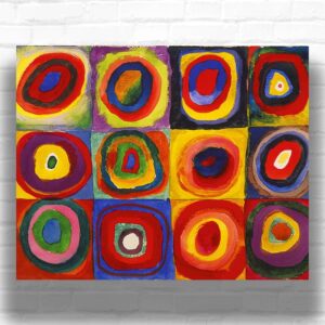 Squares with Concentric Circles by Wassily Kandinsky - Paint by Numbers Kit