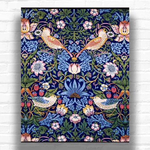 Strawberry Thief by William Morris Paint by Numbers - Floral Pattern Wall Art