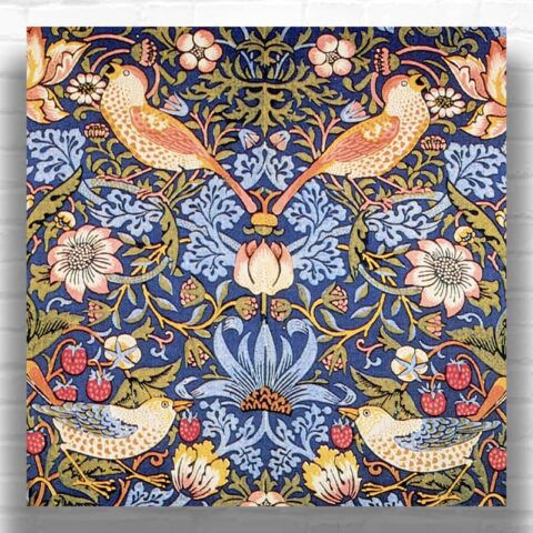 Strawberry by William Morris Paint by Numbers - Victorian Floral Pattern