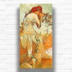 Summer by Alphonse Mucha Paint by Number - Famous Artwork on Large Canvas