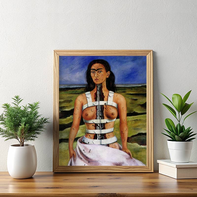 The Broken Column by Frida Kahlo Paint by Number - Surrealism Art Self Portrait