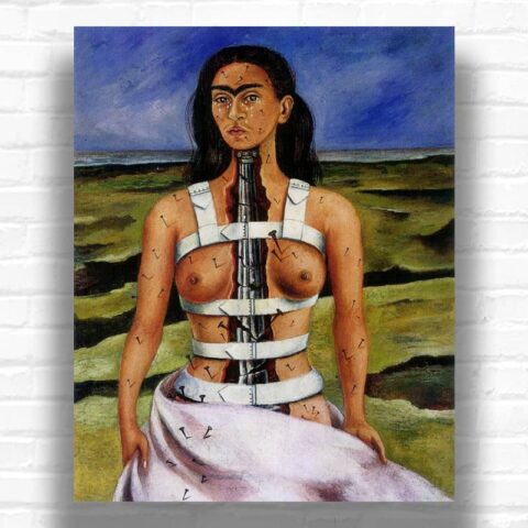 The Broken Column by Frida Kahlo Paint by Numbers - Surrealism Art Self Portrait
