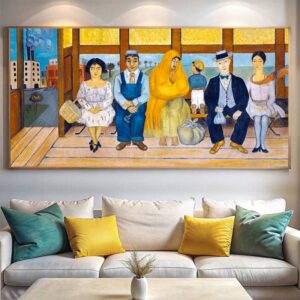 The Bus by Frida Kahlo Paint by Numbers - Famous Mexican Art Extra Large Canvas