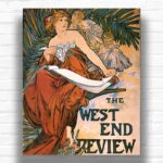 The West End Review by Alphonse Mucha Paint by Numbers - Famous Art Poster