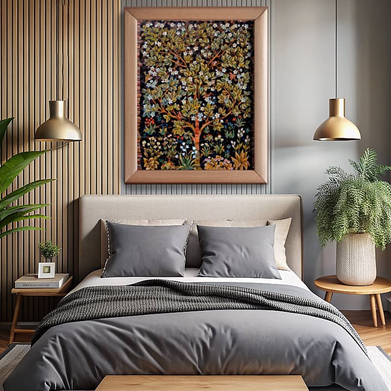 Tree of Life Wall Art by William Morris Paint by Number - Famous Art Tapestry