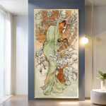 Winter by Alphonse Mucha Paint by Numbers - Famous Art on Large Canvas