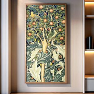Woodpecker by William Morris Paint by Numbers - Large Vintage Botanical Art