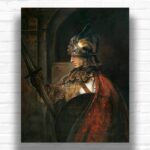 A Man in Armour by Rembrandt Paint by Numbers – Famous Dutch Baroque Art