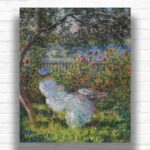 Alice Hoschede in the Garden by Claude Monet Paint by Number - Popular Artwork