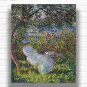 Alice Hoschede in the Garden by Claude Monet Paint by Number - Popular Artwork