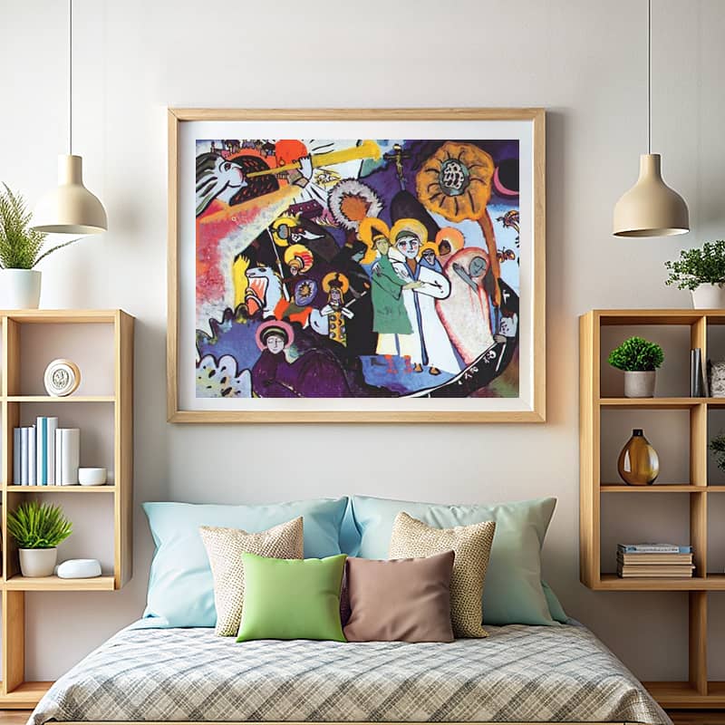 All Saints Day by Wassily Kandinsky Paint by Number - Famous Abstract Wall Art