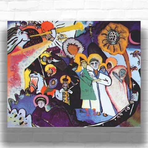 All Saints Day by Wassily Kandinsky Paint by Numbers - Famous Abstract Wall Art