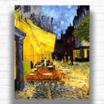 Cafe Terrace at Night by Van Gogh Paint by Number – Famous Art Decor