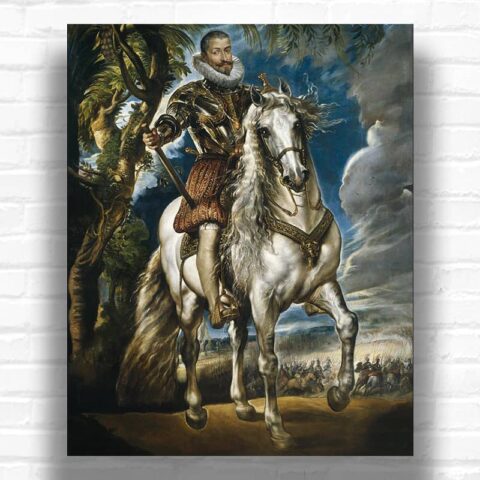 Equestrian Portrait of the Duke of Lerma by Peter Paul Rubens – Paint by Numbers