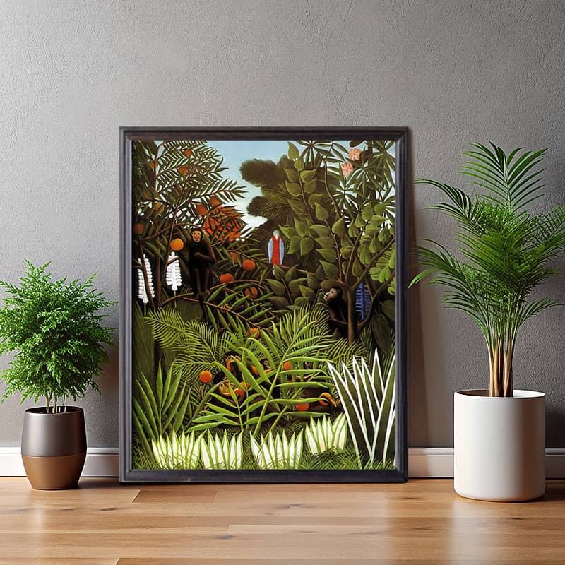 Exotic Landscape by Henri Rousseau Paint by Number – Famous Jungle Artwork