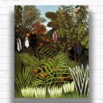 Exotic Landscape by Henri Rousseau Paint by Numbers – Famous Jungle Artwork