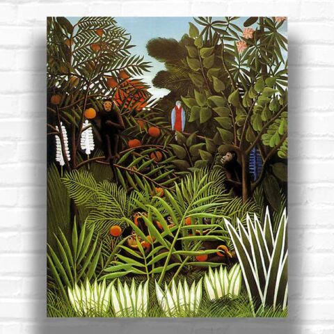 Exotic Landscape by Henri Rousseau Paint by Numbers – Famous Jungle Artwork