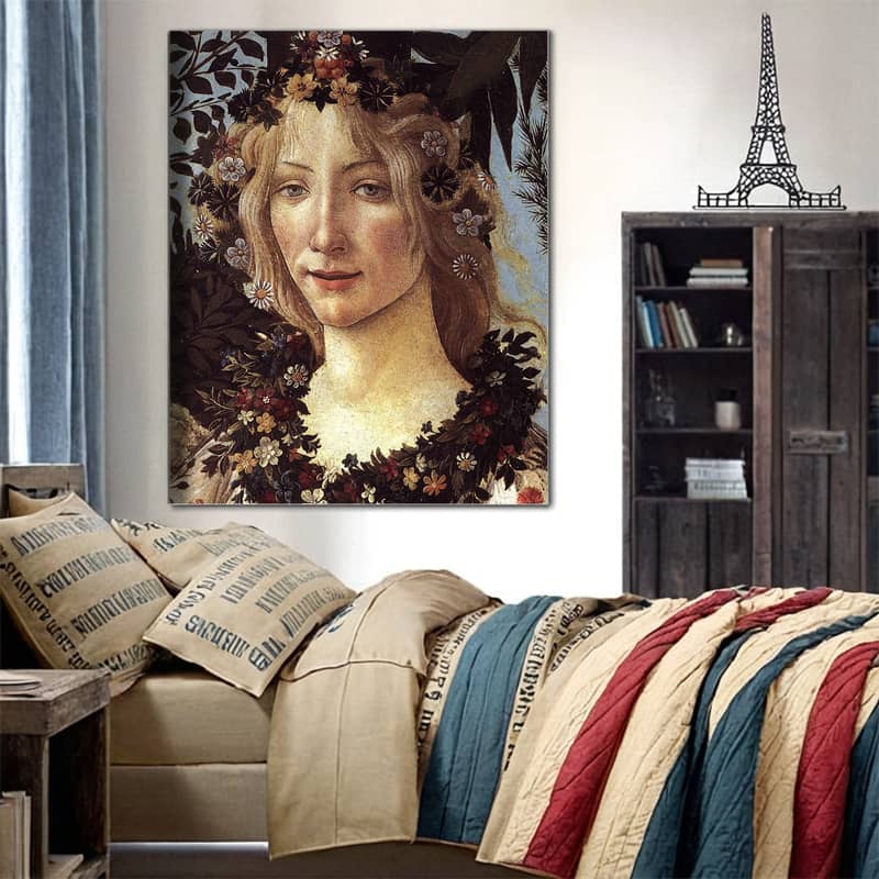 Goddess Venus Portrait - Primavera by Botticelli (Fragment) - Paint by Number