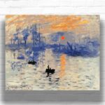 Impression, Sunrise by Claude Monet Paint by Numbers - Famous Impressionism Art