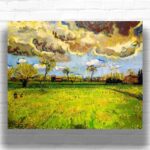 Landscape Under a Stormy Sky by Van Gogh Paint by Numbers – Famous Wall Art