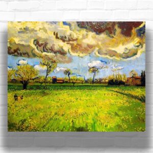 Landscape Under a Stormy Sky by Van Gogh Paint by Numbers – Famous Wall Art