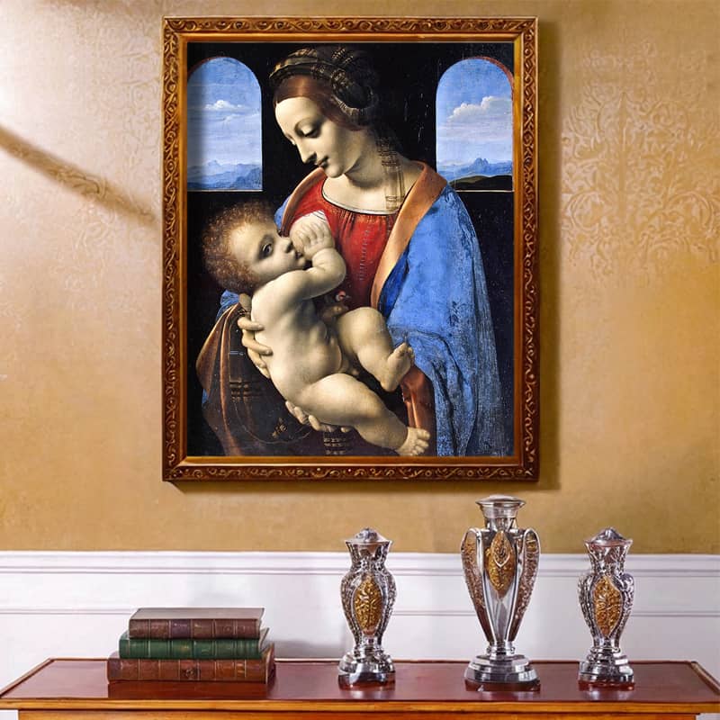 Madonna and the Child by da Vinci Paint by Number - Famous Religion Art