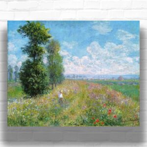 Meadow with Poplars by Claude Monet Paint by Number - Famous Countryside Artwork