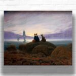 Moonrise over the Sea by Caspar David Friedrich – Paint by Numbers