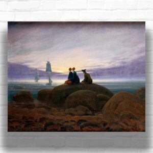Moonrise over the Sea by Caspar David Friedrich – Paint by Numbers