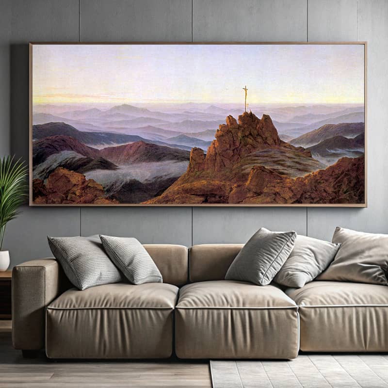 Morning in the Riesengebirge by Caspar David Friedrich - Paint by Number