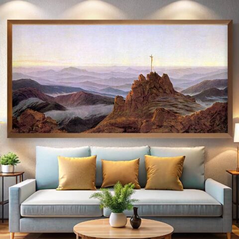 Morning in the Riesengebirge by Caspar David Friedrich - Paint by Numbers