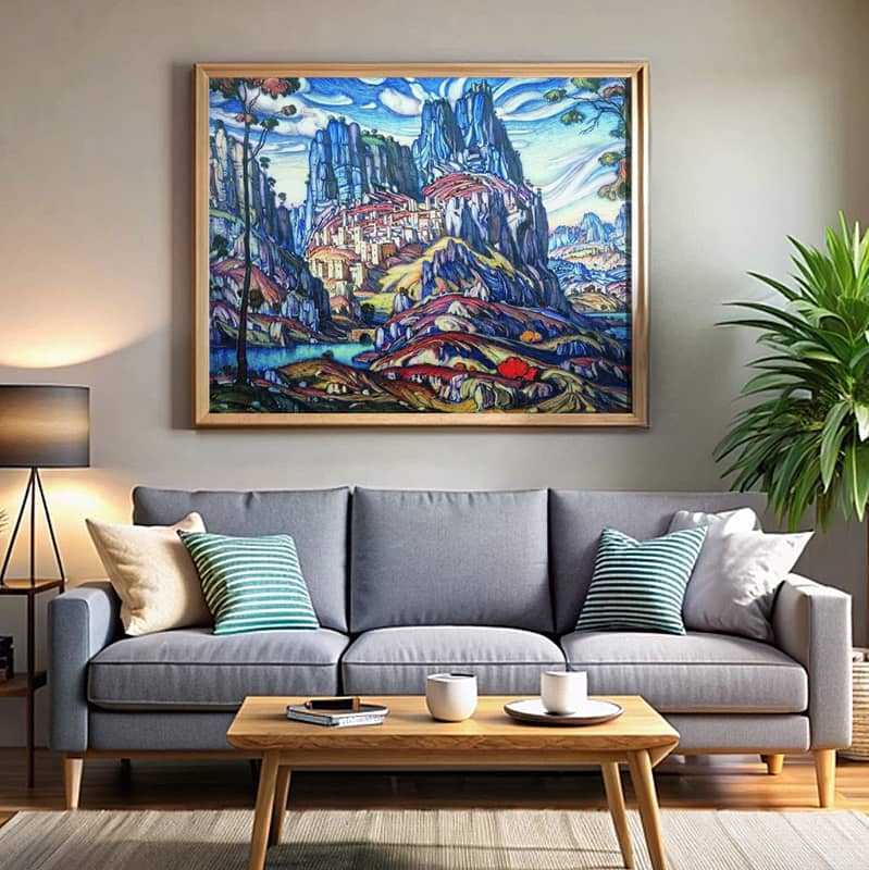 Mount St. George by Konstantin Bogaevsky Paint by Number - Famous Symbolist Art