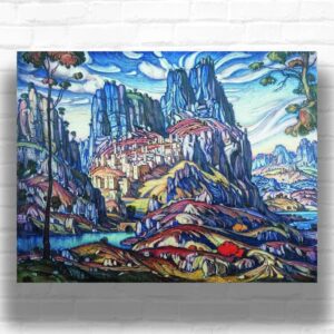 Mount St. George by Konstantin Bogaevsky Paint by Numbers - Famous Symbolist Art