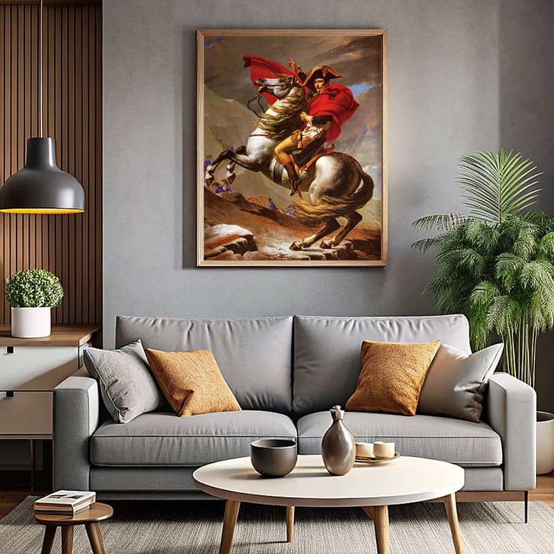 Napoleon Crossing the Alps by Jacques-Louis David - Paint by Number
