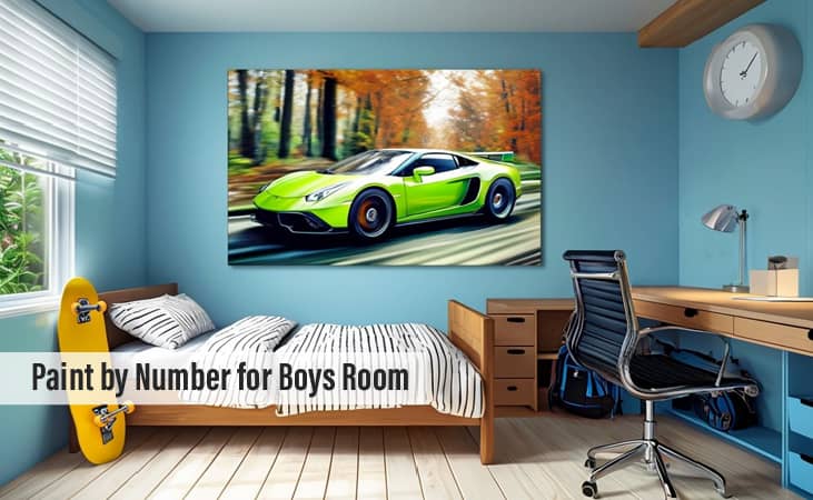 Paint by Number for Boys Room