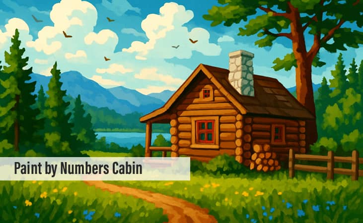 Paint by Numbers Cabin