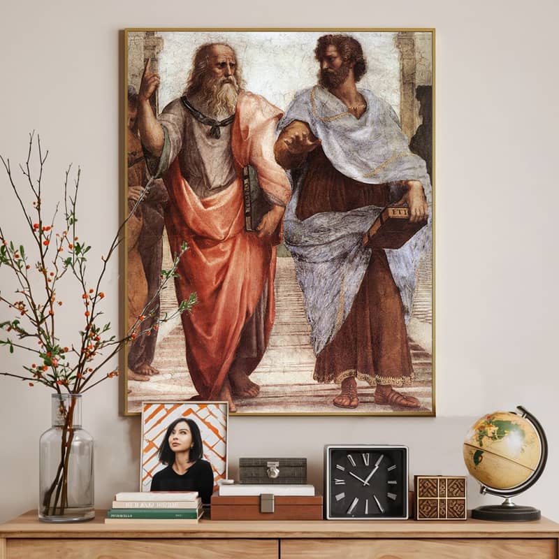 Plato and Aristotle - The School of Athens by Raphael Paint by Number
