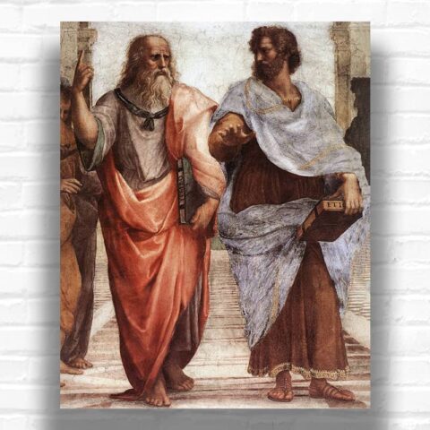 Plato and Aristotle - The School of Athens by Raphael Paint by Numbers