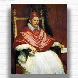Portrait of Innocent X by Diego Velazquez Paint by Numbers - Famous Baroque Art