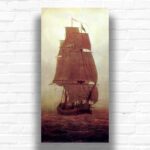 Sailing Ship by Caspar David Friedrich Paint by Number – Large Seascape Art