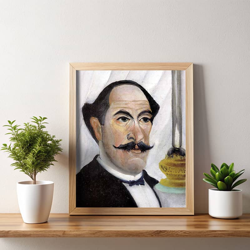 Self Portrait by Henri Rousseau Paint by Number - Famous Naive Portrait Art