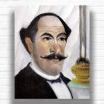 Self Portrait by Henri Rousseau Paint by Numbers - Famous Naive Portrait Art
