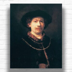 Self-Portrait by Rembrandt 1643 Paint by Numbers – Famous Baroque Portrait