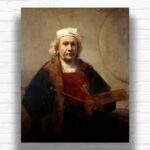 Self-Portrait with Two Circles by Rembrandt - Paint by Numbers Kit