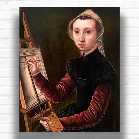 Self-portrait by Catharina van Hemessen Paint by Number - Famous Renaissance Art